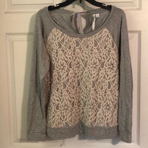 Never worn LC Lauren Conrad long sleeve shirt L